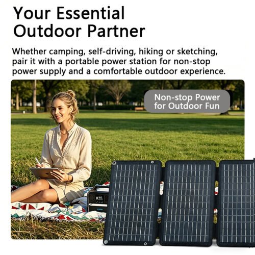 Power anywhere with light foldable solar charger Solar-Powered Freedom