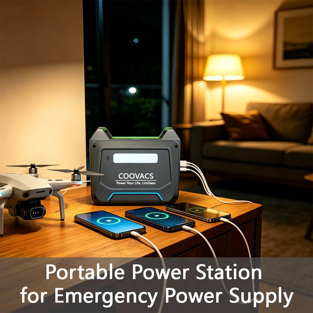 Portable Power Station for Emergency Power Supply